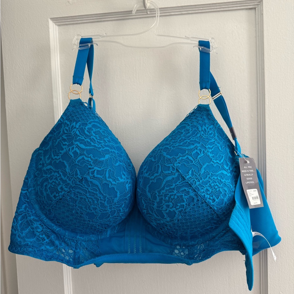 Lane Bryant Vibrant Blue Lace Bra